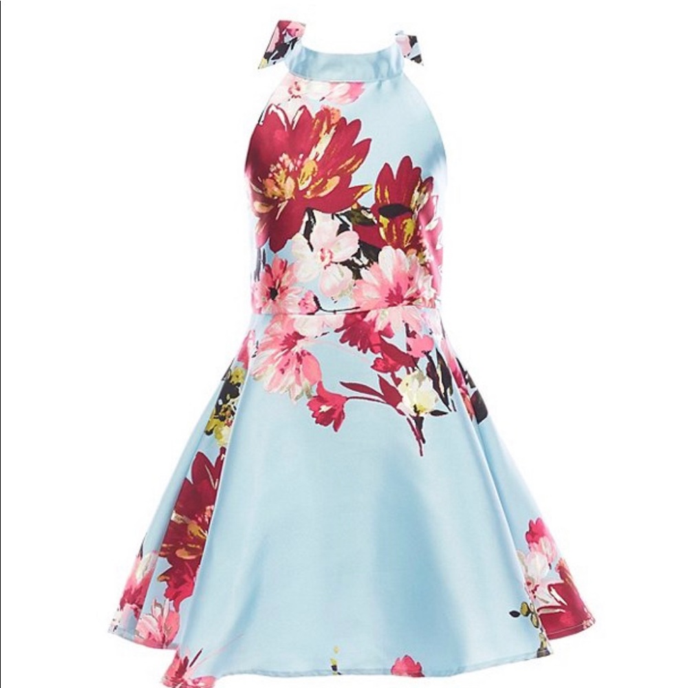 Halter floral dress